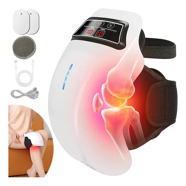 HYsmart Masajeador De Rodilla Inalámbrico: Alivio Con Vibración Para Dolores Articulares