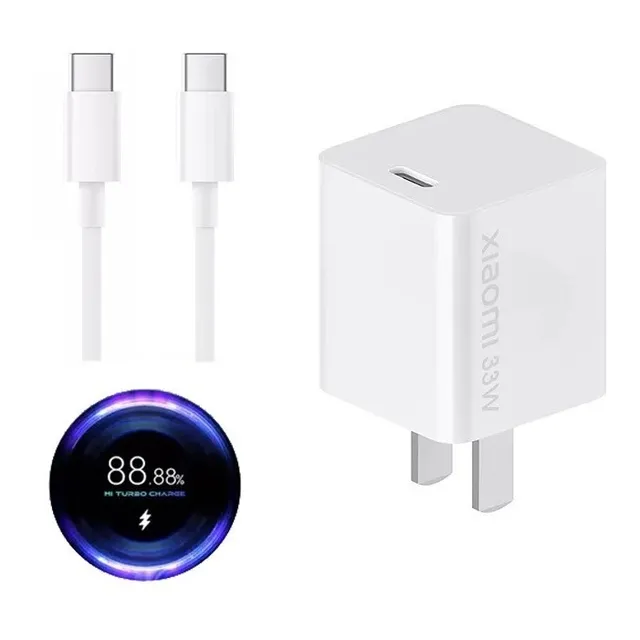 Cargador Xiaomi Carga Rápida 33w Con Cable Tipo-c Original