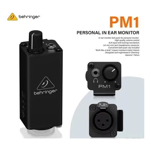 Monitor In-ear Behringer Power Play Pm1 1 Canal Stereo