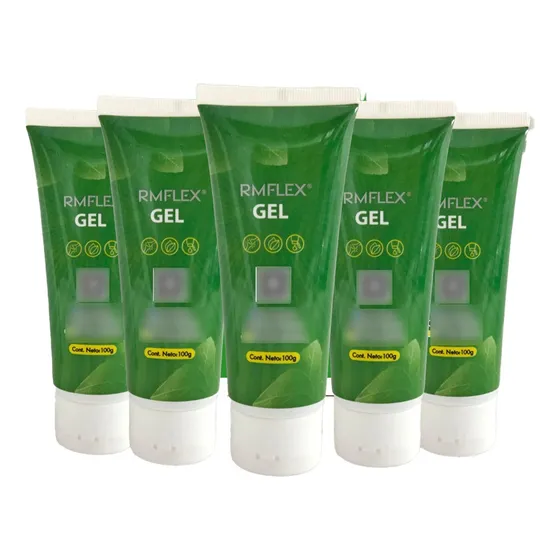 Kit De 5 Gel Rm Flex - 100 G 100% Sabor Sin sabor