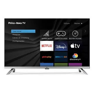 Smart Tv 32 Philco Roku Tv Led Dolby Ăudio 110v/220v Smart Tv 32 Philco Roku Tv Led Dolby Ăudio 110v/220v