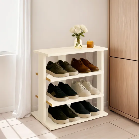 Sapateira Pequena Pinus/mdf Banco, Porta E Hall Multiuso 