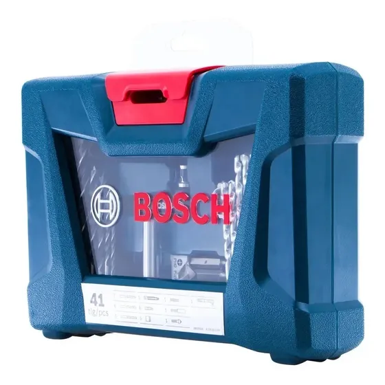 Kit broche y bits Bosch V-line 41 piezas con maleta