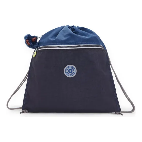 Mochila Academia Ou Passeio Tipo Saco Kipling Supertaboo Cor Azul Desenho Do Tecido Fantasy Blue