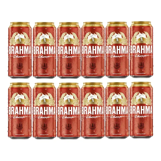 Cerveja Brahma Chopp 473ml Com 12 Unidades
