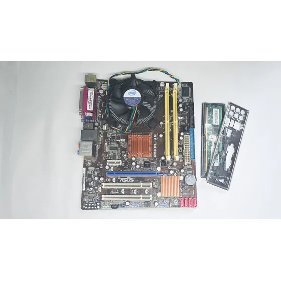 Placa Mãe Asus P5kpl-am Lga775 +cpu+cooler+ram