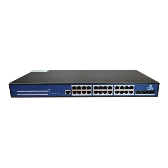 Switch Vsol Layer3 V3528-p - 24 Ge Poe/4 Sfp+ Ports 370w Poe