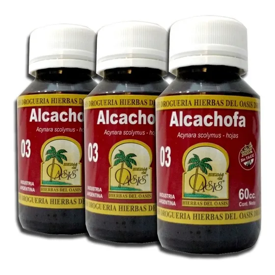 Tintura Madre Alcachofa Digestiva Hepatoprotectora Pack X 3