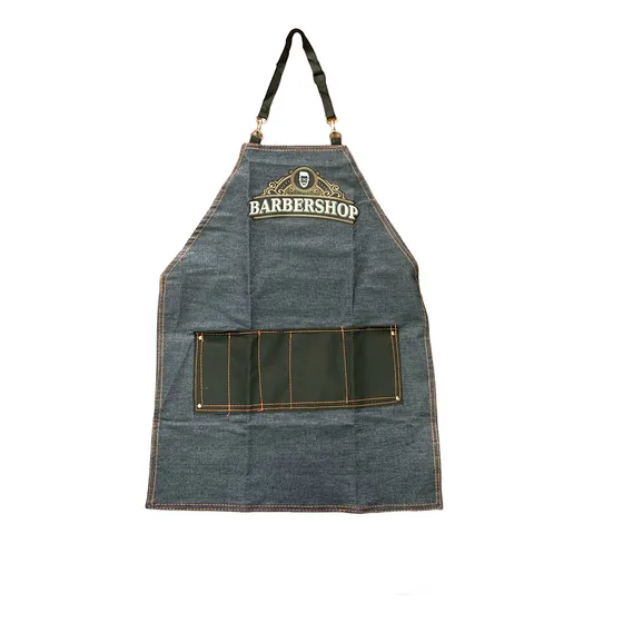Delantal Barbero Peluquero De Jean Estampado 