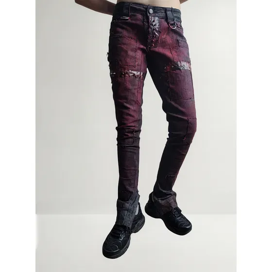 Pantalon De Jean Exclusivo Intervenido En Talle M