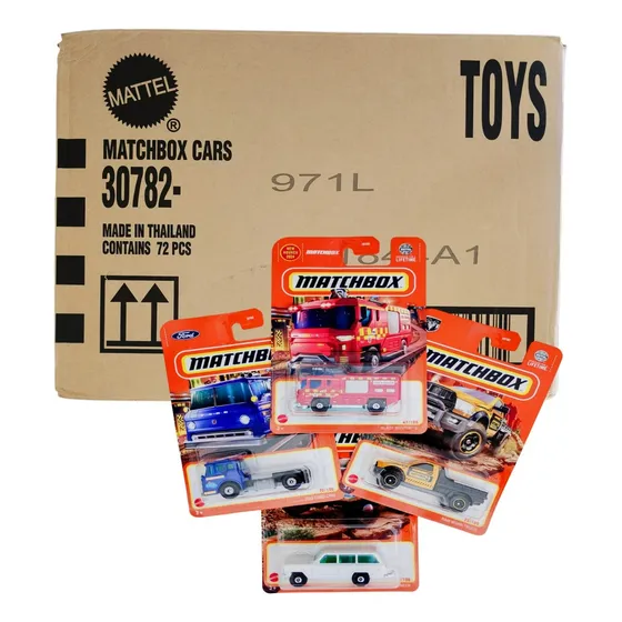 Matchbox Caja X72 Autos Individuales 30782 Mattel