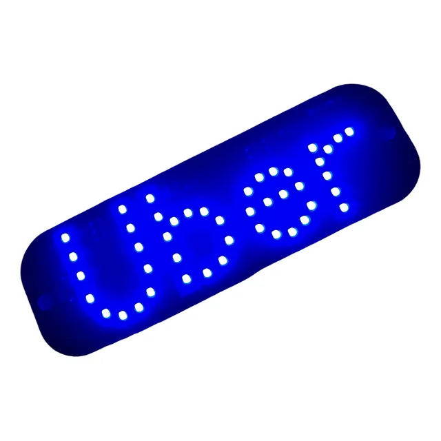Placa Ventosa Led Identificação Motorista Aplicativo Carro