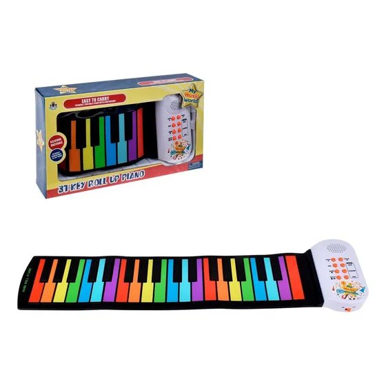 Piano De Goma Enrollable De 31 Teclas
