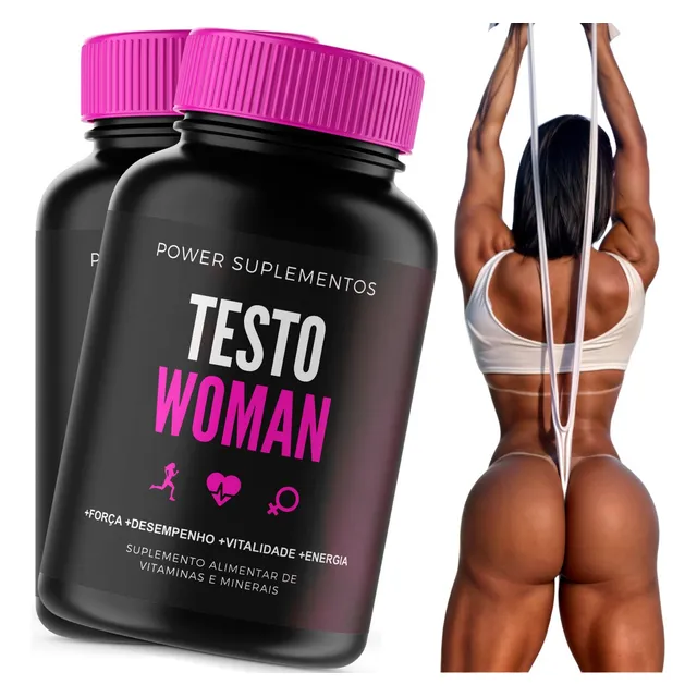 2x Testo Feminina Cresce Bumbum Glutéos Pernas Coxas 120 Cps