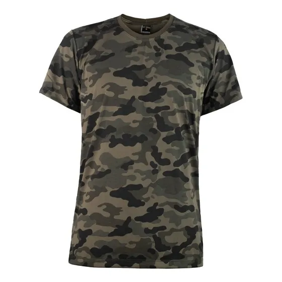 Camiseta Masculina Camuflada Multicam Black Camisa T-shirt  