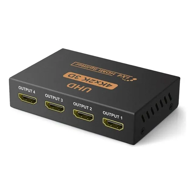 Splitter Hdmi 4puertos De Salida 4k- Cables De Audio Y Video