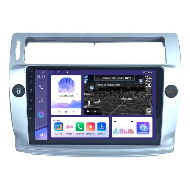 Multimedia Android Gps Pantalla 9¨ Citroen C4 4+64 Carplay