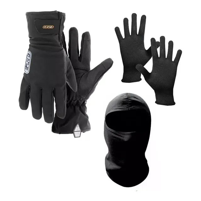 Kit Guantes Punto Extremo P28 + Pasamontaña Guantes P Piel 