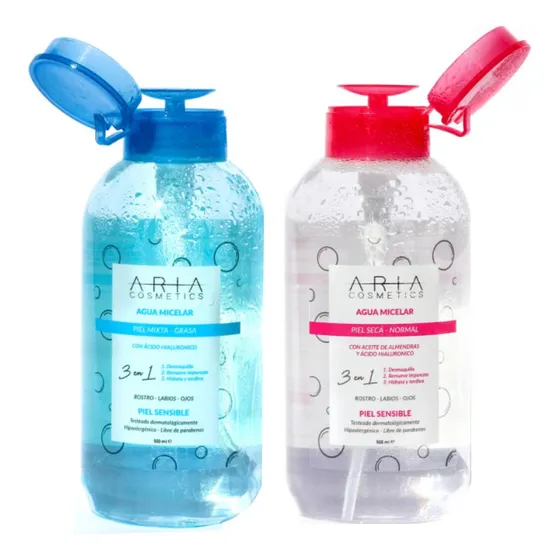 Agua Micelar Desmaquillante Aria Cosmetics