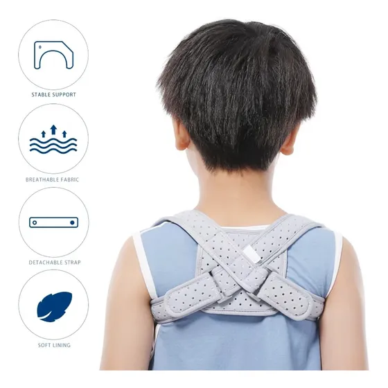 Corrector De Postura Para Niños Hombros Cómodo Ajustable