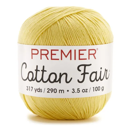 Premier Yarns Cotton Fair Ovillo Lana Limon