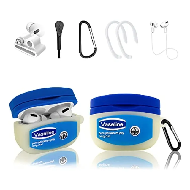Botella Azul Para AirPods Pro, Juego De Accesorios