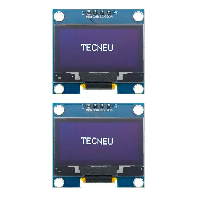 2 Pantallas Oled 0.96in I2c 4 Pines Arduino 128x64 + Estuche