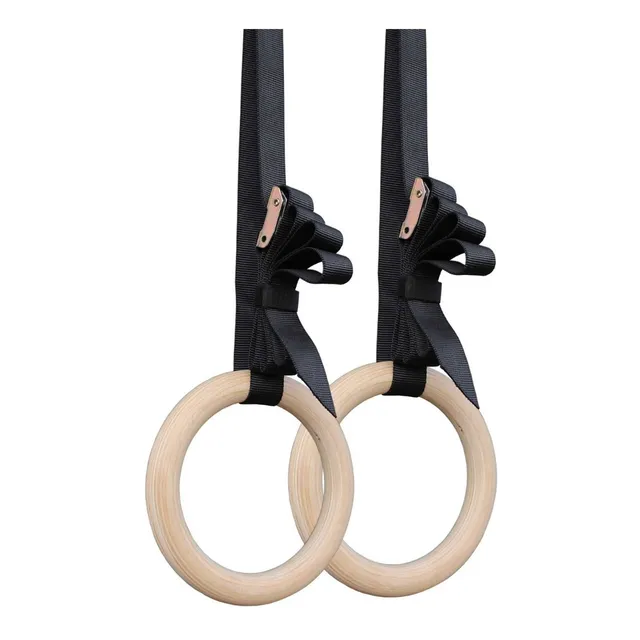 Anillas Aros De Madera Gimnasia Crossfit Calistenia Gym Fit