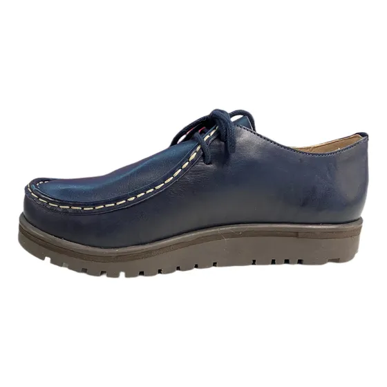 Zapato Tipo Wallaby De Dama En Cuero Pino Calzados