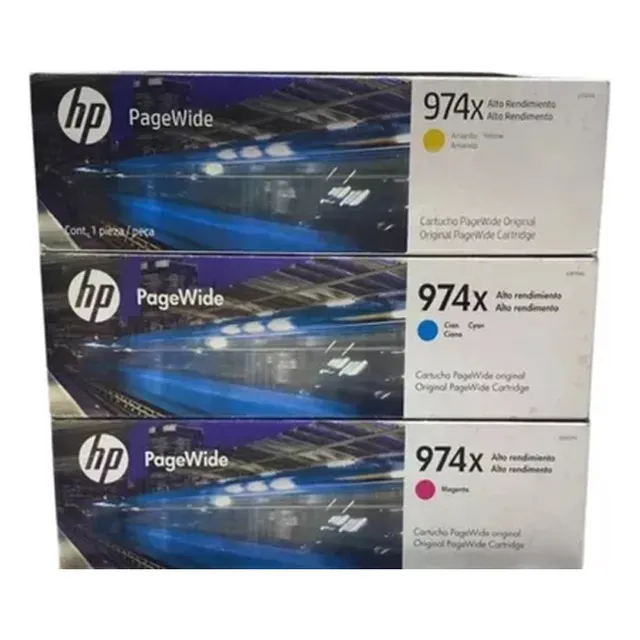 Kit 3 Cartuchos Tinta Hp 974x Colores