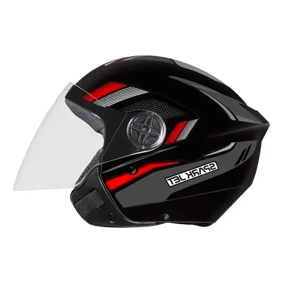 Capacete Moto Aberto Ebf Spark Jet Sting Feminino Masculino — foto 2
