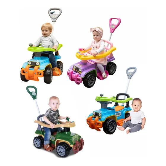 Carrinho Passeio Jip Jip Câmbio Buzina Som Infantil Maral Cor Colorido