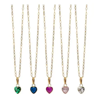 Cordão Feminino Bailarina Ouro 18k750 40cm Pingente Coração Cordão Feminino Bailarina Ouro 18k750 40cm Pingente Coração