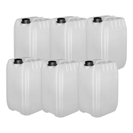 Envase De 20 Lts Nuevo Con Tapa Seg Bidon Garrafa 6 Piezas