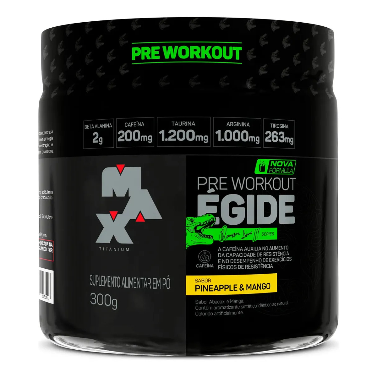 Pre treino Égide 300g Sabor Abacaxi E Manga - Max Titanium