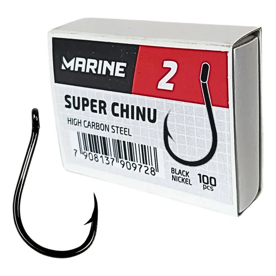 Caixa Anzol Super Chinu N 2 Marine 100 Unidades Pesca Forte