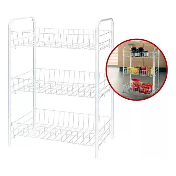 Organizador Verduras Verdulero Frutas 3 Estantes Canasto
