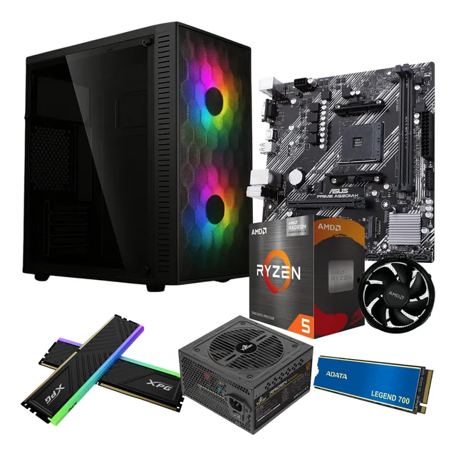 Ultra Pc Gamer Ryzen 5 5600g 32gb Ssd 500gb Wifi Rgb 750w 80