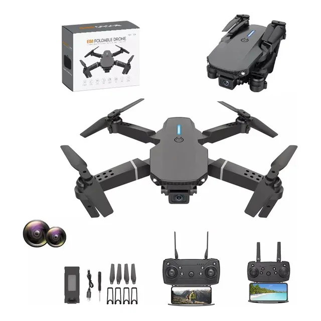 Dron Fpv Con Cámara 4k Wifi Profesional +2batería Recargable