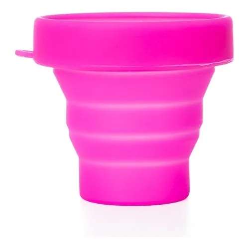 Copo Retrátil Silicone 150ml Dobrável Portátil Viagem