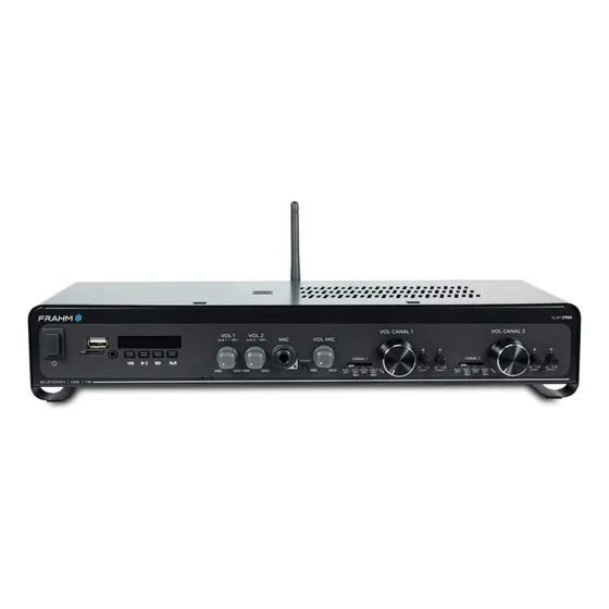 Amplificador Frahm Slim 2700 Optical - Som Ambiente Cor Preto Potência de saída RMS 160 W
