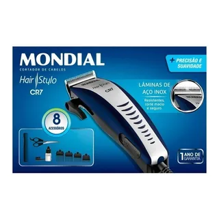 Maquina Cortar Cabelo Profissional Mundial 8 AcessĂłrios Cr7 Maquina Cortar Cabelo Profissional Mundial 8 AcessĂłrios Cr7