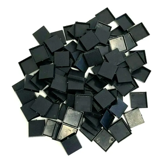Lote De 100 Bases Cuadradas 25mm Warhammer Fantasy