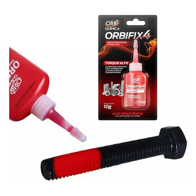 Adesivo Trava Rosca Parafuso Alto Torque Orbi 10g Vermelho