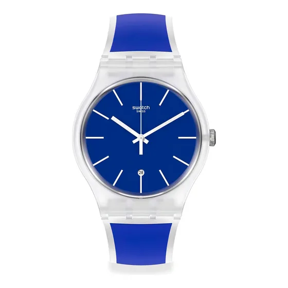 Reloj Swatch Blue Trip So29k400 Color De La Correa Azul Color Del Fondo Azul Marino