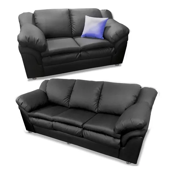 Sofa Muebles Juego De Sala Clasico Bipiel Tienda Física