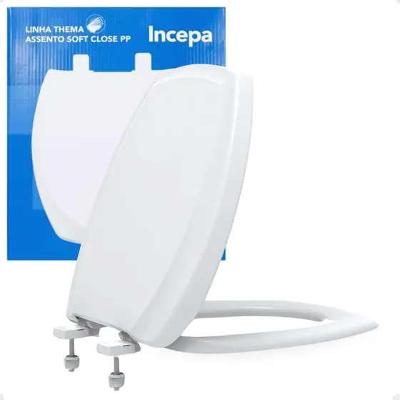 Tampa Assento Sanitário Soft Close Plus Thema Branco Incepa