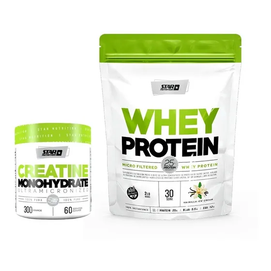 Star Nutrition Whey Protein 2lb + Creatina 300gr Monohidrato