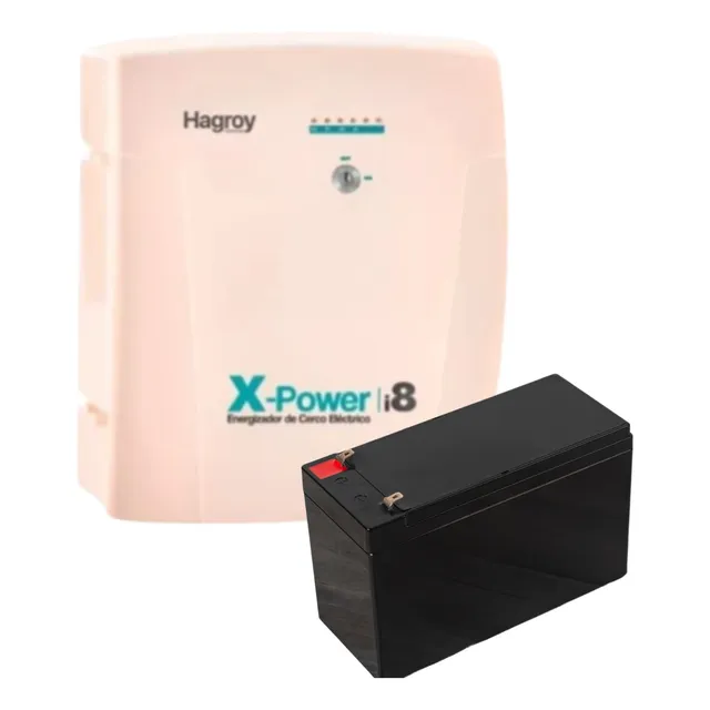 Cerca Electrica Electrificador Hagroy X-power I8 + Bateria