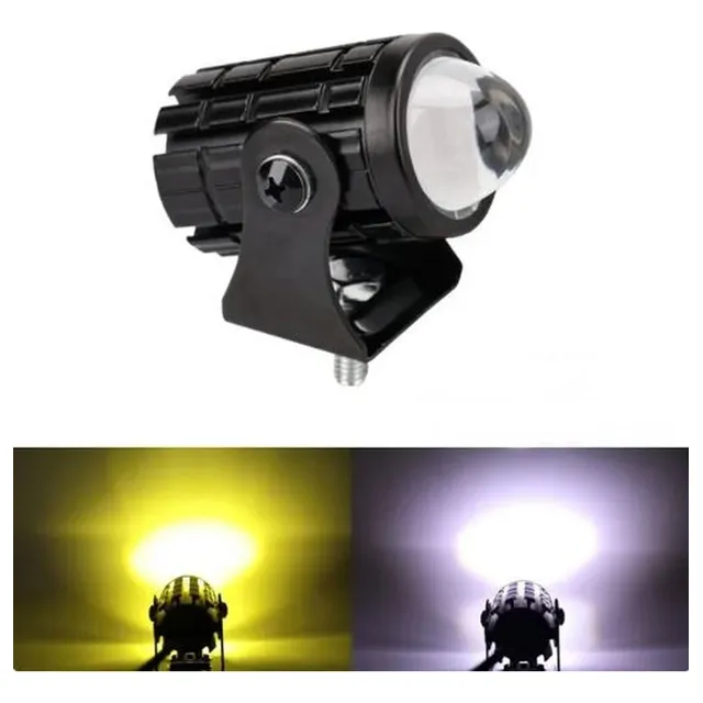 1 Luz Foco Barra Led Auxiliar Bicolor Para Motos Autos 4x4